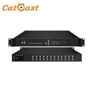 24 En 1 Mux Scrambling Qam Modulador 24 CH DVB-T ATSC FTA Sintonizador Entrada a 16 DVB-C Salida RF DVBS2X Modulador - Product Image 2