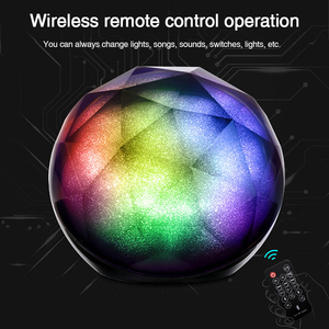 Colorful Ha Condotto La Luce Speaker Magic Sfera di Colore Carta di Mini Telecomando Senza Fili Audio Senza Fili BT Speaker - Product Image 4
