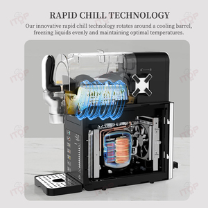 Máquina de aguanieve 5 en 1 1.8l Slushi Slushy Frozen Drink Smoothie Juice Slushie Ice Maker con 5 programas preestablecidos Uso doméstico - Product Image 6