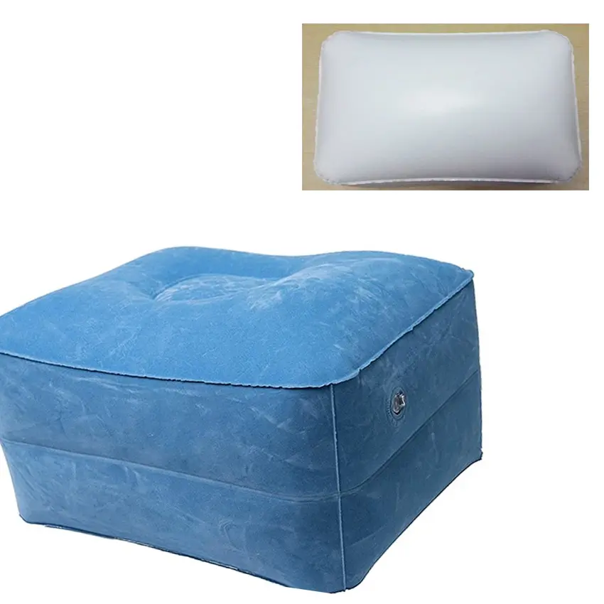 2023 rettangolo gonfiabile floccato cuscino portatile pieghevole stadio sedile cuscino personalizzato campeggio all'aperto gonfiabile cuscino in PVC