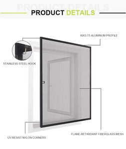 Professional Factory Direct Wholesale Window Screen DIY Anti Mosquito <strong>Bug</strong> Insect Dust <strong>Proof</strong> Fixed Frame Fly <strong>Net</strong> for Home - Product Image 2