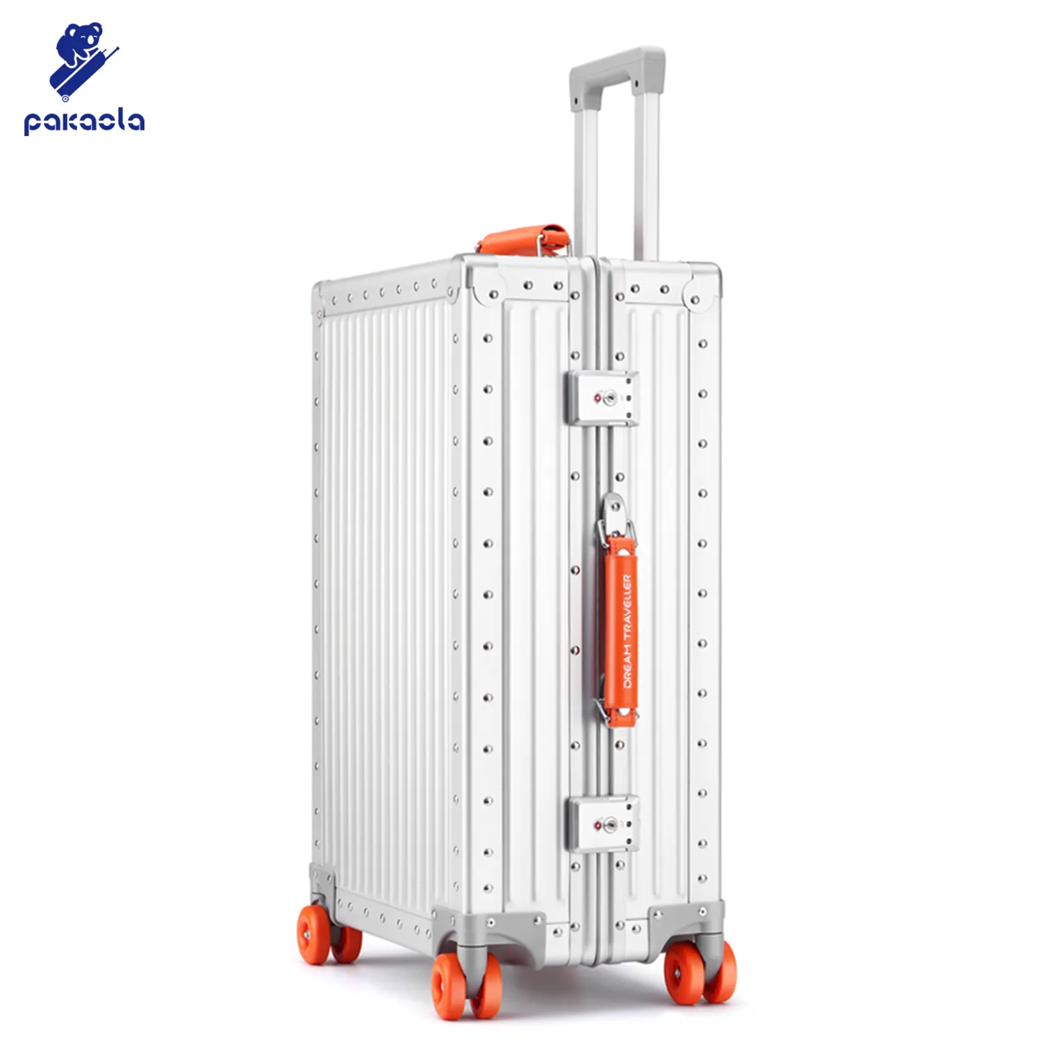 Nuovo stile tutto in alluminio lega di magnesio bagaglio grande capacità in alluminio telaio in metallo puro valigia