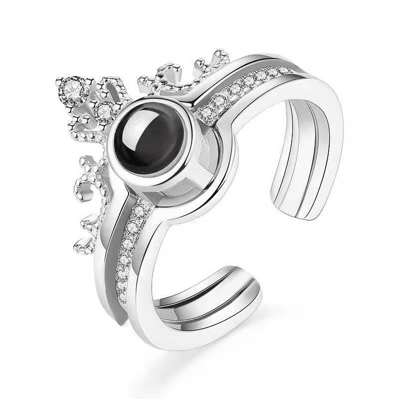 Couronne Projection Anneau Platine