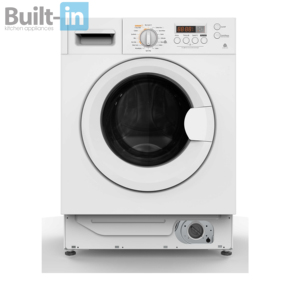 60cm Built-<strong>in</strong> Washer Dryer, 8kg Washing Capacity, 16 Wash <strong>Programs</strong> 7 Functions, Knob &amp; Digital Control - Product Image 1