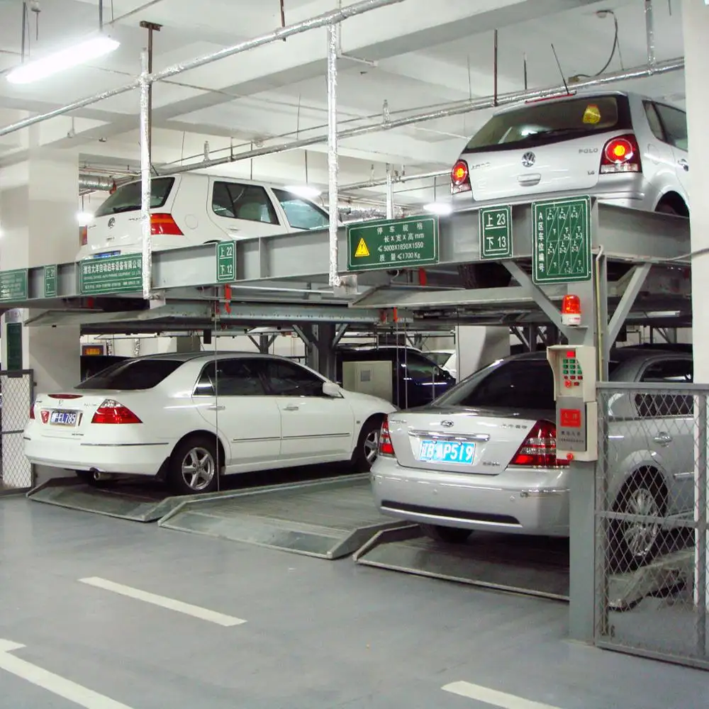 Pemecah Mobil Multi Level Digunakan 4 Post Car Lift untuk Dijual