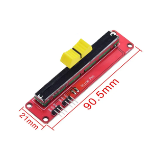 Dual Channel Analog Sliding <strong>Potentiometer</strong> Module 10K Adjustable Resistor Value Microcontroller Development Board Accessories