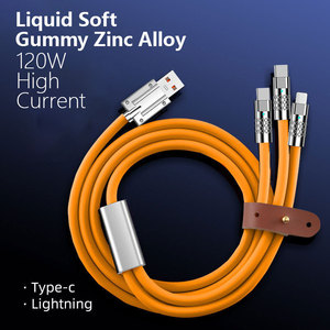 3 in1タイプC8ピン電話マイクロUSBOD6.0ワイヤーコード急速充電データケーブルfori for samsung for phone - Product Image 5
