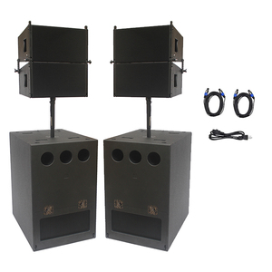 Histuna <span class=keywords><strong>AWM</strong></span>-L2.10-DPA 2 pcs יחיד 10 אינץ '500w מערכת רמקול קו מערך עם 18 אינץ' פעיל של רמקולים סאבוופר 1000