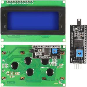 2 pezzi IIC I2C TWI modulo LCD seriale 2004 20x4 blu retroilluminazione con adattatore di interfaccia I2C compatibile con Raspberry Pi - Product Image 6