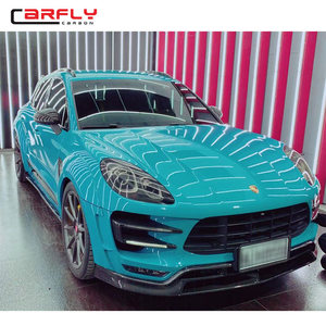 סגנון topcar סיבי פחמן קדמי שפתיים עבור פורץ-מאקי 2016 קדמי