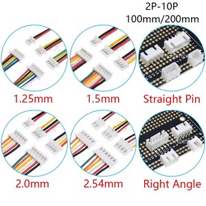 JST-1.25mm ZH-1.5mm PH-2.0mm XH-2.54mm connettore maschio/femmina con cavo 2/3/4/5/6/7/8/10P presa di intestazione Pin per Arduino