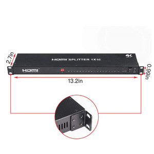 Divisor HDMI de alta calidad, amplificador de salida 1 en 12 y 1 en 16, divisor de vídeo de pantalla Dual para DVD, PS3, HDTV