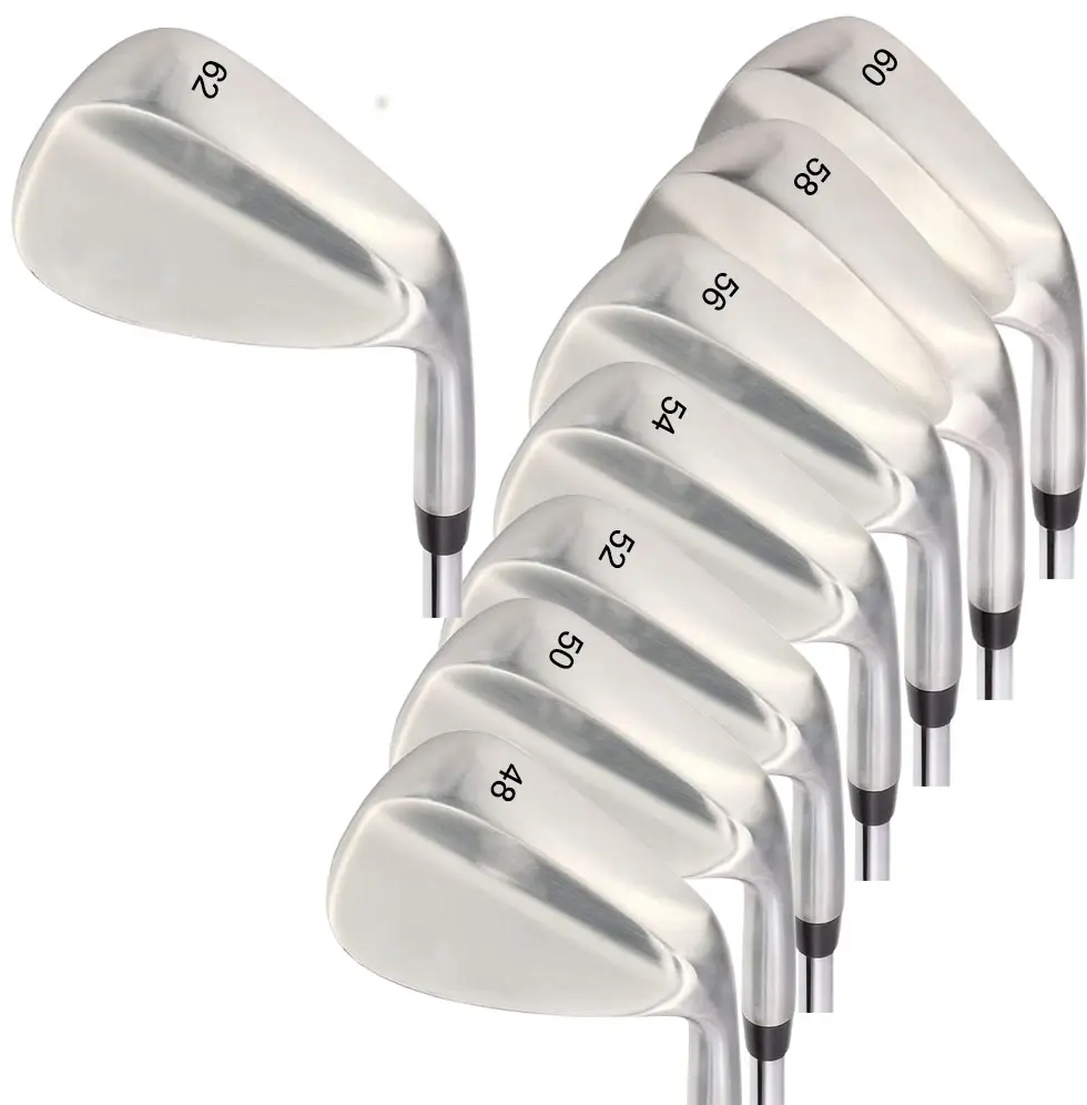 OEM custom men destrimani in acciaio inossidabile battuto con testa a cuneo golf club de golf wedge