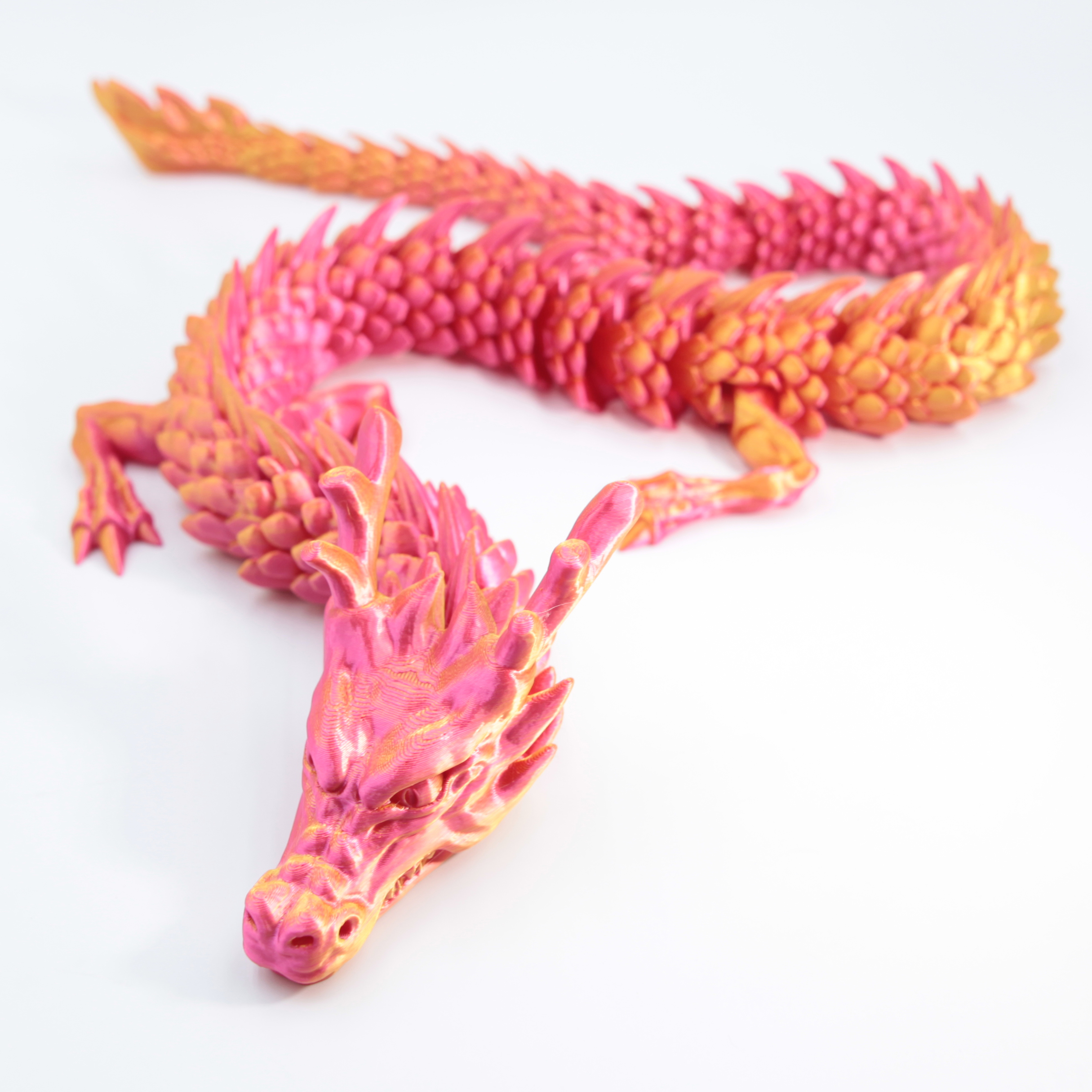 Red-gold chinese dragon