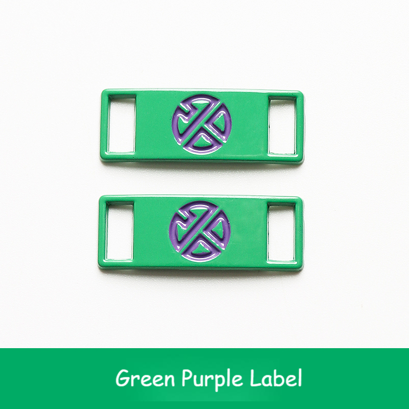 Étiquette violet vert