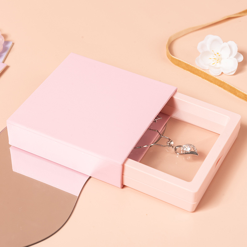 Boîte rigide rose clair