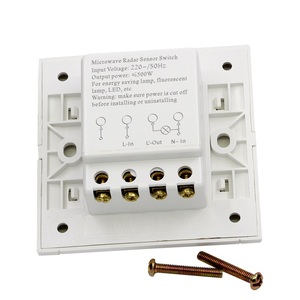 AC230V 1-10M sensore radar di distanza di rilevamento sensore di movimento regolabile luci a LED - Product Image 2