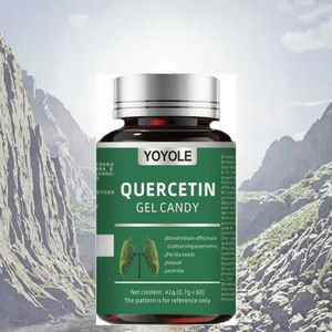 OEM/ODM Herbal Supplements Quercetin Gummy Candy with Vitamin C Antioxidant <strong>Benefits</strong> 60 Count - Product Image 4