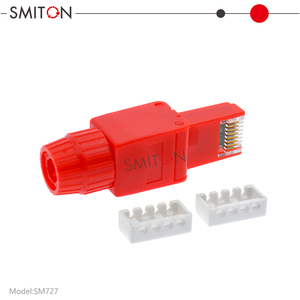 Сетевой адаптер Keystone Jack RJ 45 UTP Бесплатный Конектор Cat 6 Cat6 RJ45 разъем без инструментов Модульный штекер - Product Image 4