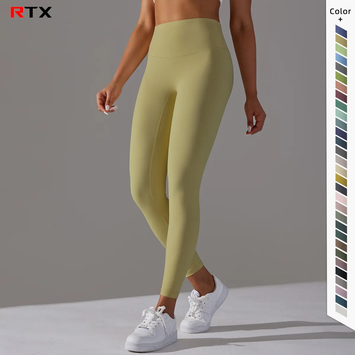 Diseño personalizado Naked Feeling New No T-line Deportes de talle alto TIGHT Thin Running LEGGINGS Pantalones de glúteos de melocotón Pantalones de yoga para mujer