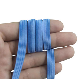 Multi Color Drawstring <strong>Cord</strong> 5mm 6mm 7mm Polyester Spandex Web Colorful <strong>Elastic</strong> Band for Clothes - Product Image 3