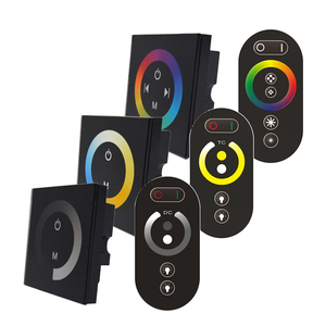 DC12-24V an der Wand befestigter Touch-Glasscheiben-Schalter mit RF-Touch-Fernbedienung für einfarbigen CCT RGB-LED-Streifen-Lichter-Dimmer - Product Image 1