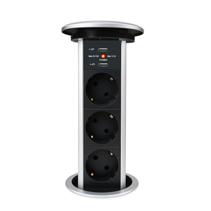 Multi Socket Smart Tabletop Motorizado Pop up Socket con carga inalámbrica - Product Image 1