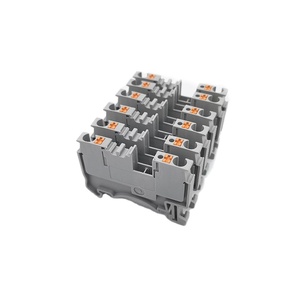 DS2.5 Din Rail Mounted Push-in <strong>Terminal</strong> <strong>Block</strong> Connector Din Rail Type Feed Through <strong>Spring</strong> <strong>Terminal</strong> <strong>Block</strong> - Product Image 2