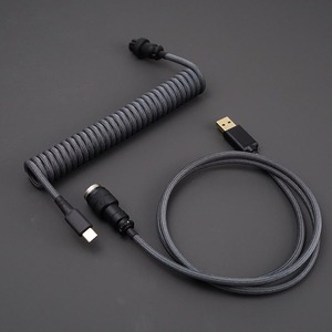 Customize DIY Light Blue Coiled <strong>Cable</strong> Type c Adapter Power Keyboard <strong>Cables</strong> Rolled <strong>Cable</strong> - Product Image 4