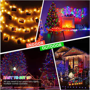 Banqcn esterno WiFi Smart Strip LED albero di natale luci filo di rame <span class=keywords><strong>Controller</strong></span> 5V tensione di ingresso CE certificata festa di nozze