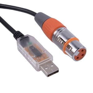 Adattatore di interfaccia da USB a DMX cavo luce di scena PC DMX512 Controller Dimmer DMX - Product Image 1