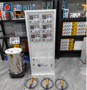 Manuelle/automat isierte Pulvers pritz beschichtung pistolen mit Pulver versorgungs system und SPS-Steuerung für Beschichtung kabine - Product Image 1