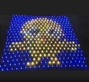 Programmierbare pixel led <span class=keywords><strong>net</strong></span> außen rgb Weihnachten mesh string vorhang lichter dekoration 2x2M
