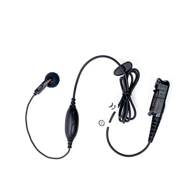 Venta al por mayor original PMLN5733 línea micrófono PPT auriculares adecuados para Motorola DP2400 DP2600 DP4404 DP4801 walkie talkie