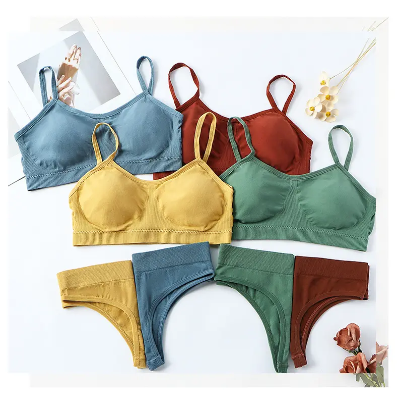 Sujetador sin huesos para mujer, lencería Sexy, corsé sólido, ropa de dormir, conjunto de ropa interior, Bralette