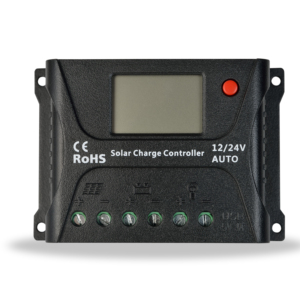 Солнечный контроллер PWM 60A 50A 40A 30A 20A 10A Контроллер заряда и разряда 12V 24V Автоматический ЖК-солнечный регулятор Солнечный контроллер - Product Image 1