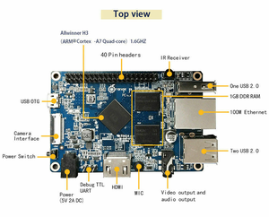 Orange pi computer a scheda singola Orange Pi PC H3 Quad-Core 1GB supporta il Mini PC Linux Lubuntu sostituisci per nano pi