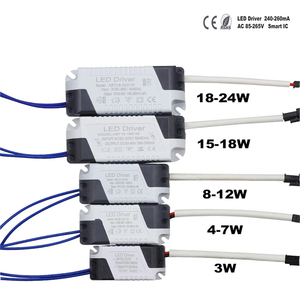 Ulter พาวเวอร์ซัพพลาย Led แบบบาง9W 10W 12W 15W 18W 24W,ไดร์เวอร์ Led สำหรับระบบไฟ Led ในอาคาร Ic ไดร์เวอร์ Led กระแสไฟฟ้าคงที่ - Product Image 2