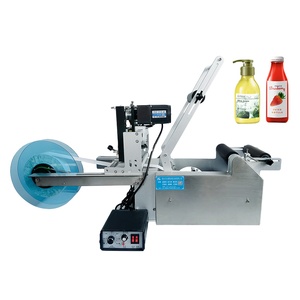 YK CE-MT-50D-Etikett ier maschine für runde Flaschen mit Code-Datums-Batch-Drucker, Etiketten druckmaschine mit Datums code