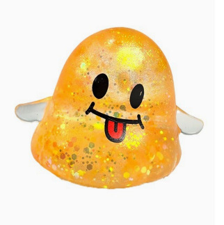 Maltose fantôme à paillettes orange