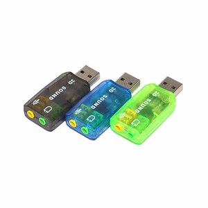 Onlyoa外部USB2.0 3D声卡5.1通道音频卡适配器3.5毫米扬声器麦克风耳机接口用于PC