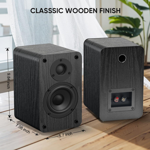 Classico attivo per Bluetooth 2.0 altoparlanti da libreria Monitor da Studio Desktop amplificatore in legno con grande potenza per uso informatico - Product Image 4