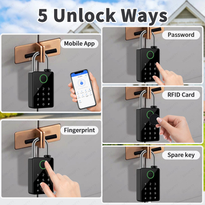 屋外自動スマートバリアロックBluetoothスマートパッド指紋アクセスキータイプ金属ドアのなめらかなメタリックな外観 - Product Image 6