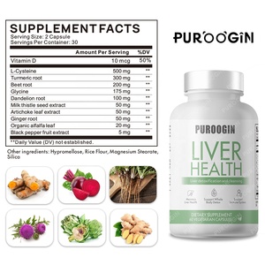 OEM Artichoke ekstrak susu suplemen Thistle Dandelion akar kunyit Berberine kesehatan hati vitmie D kapsul dukungan - Product Image 2