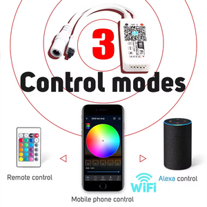 ESann Smart 2835 Alexa Google Phone Voice IOS Android APP rgb wifi 5050 rgb IR 24 tasti controller led - Product Image 2