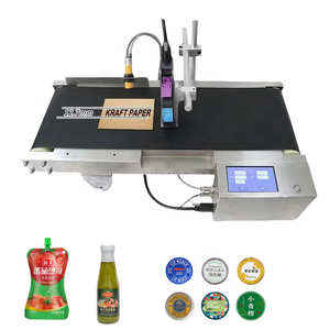 Kleine BatchTIJ-Codier maschinen mit Förderband flasche Jute beutel gehäuse Datum Chargen nummer Verfalls datum Tinten strahl drucker Karten drucker - Product Image 4