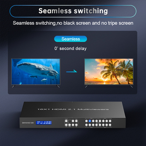 HDMI2.1 8k60 4K120Hz 16 puertos Interruptor sin costuras Multivisor Soporte EDID RS232 Downscaler Con 4 modos para pantalla LED/proyector - Product Image 5