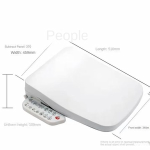 Smart Square Electric Toilet <strong>Bidet</strong> Cover Instant Heating Remote Control Durable Plastic Material Elongated Shape <strong>Small</strong> Toilets - Product Image 2