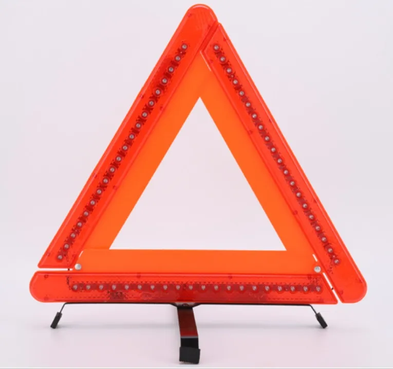 Panneau d'avertissement d'urgence de sécurité routière Led triangle pour voiture