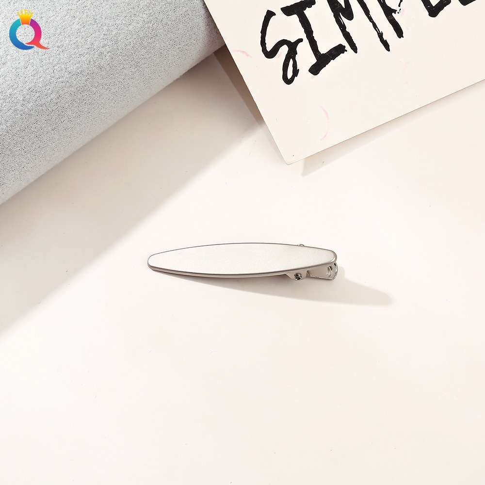 Metal Alligator Clip - 6cm Oval Matte